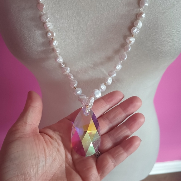 20" freshwater pearl necklace with 14K gold clasp - Picture 5 of 9